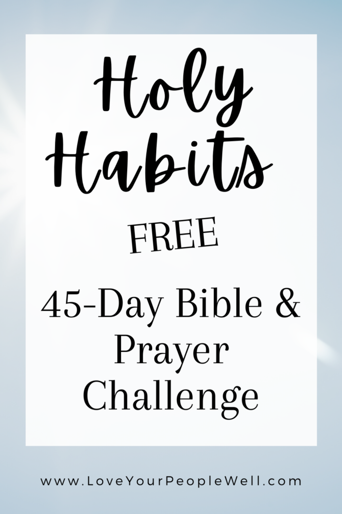 Build daily habits for spiritual growth with this free resource