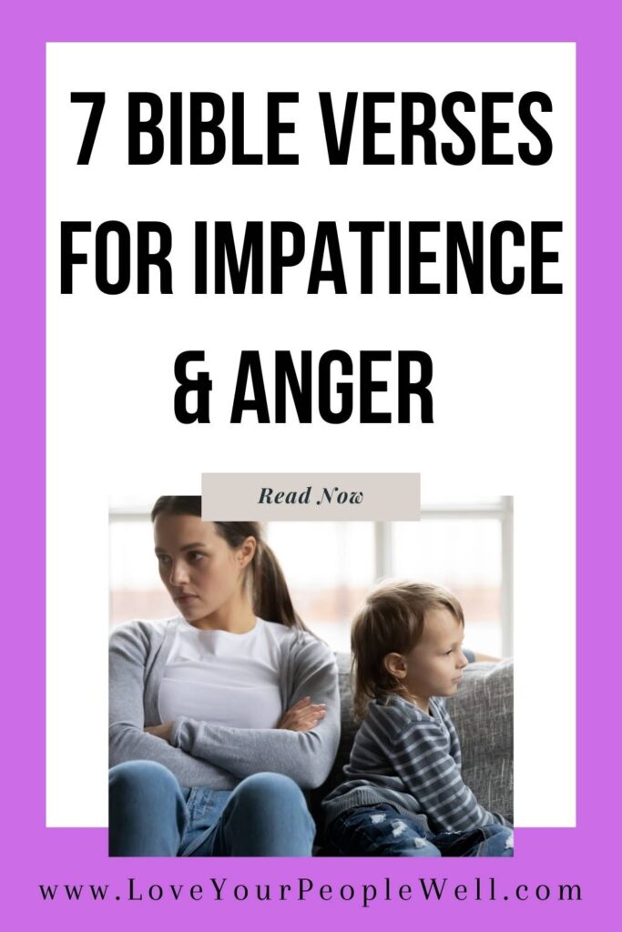 blogpost titled 7 Bible Verses To Control Anger As A Christian Mom
