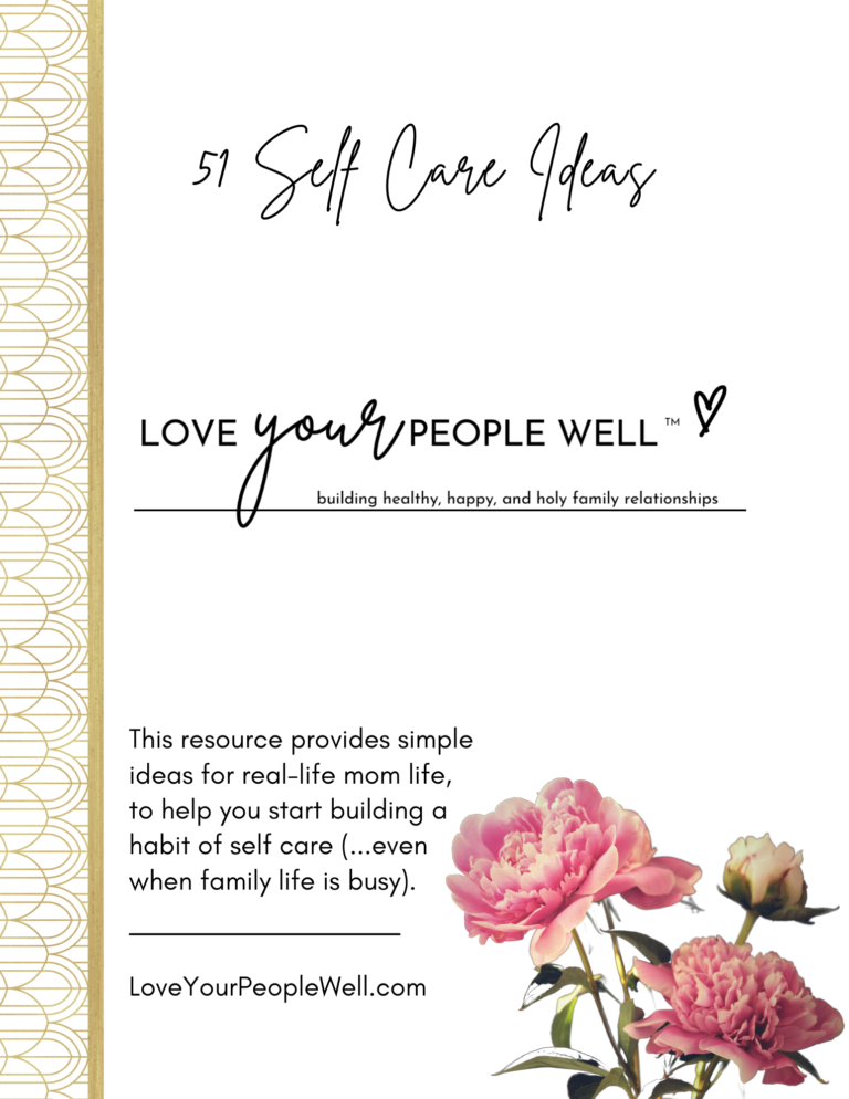 cover image of the 51 Self Care Ideas list for starting a self-care plan