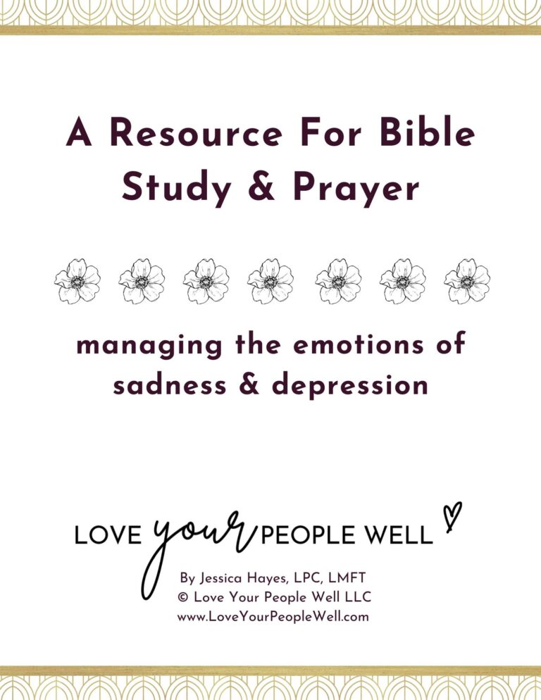 cover image for free PDF Bible Study on encouraging Bible verses for depression
