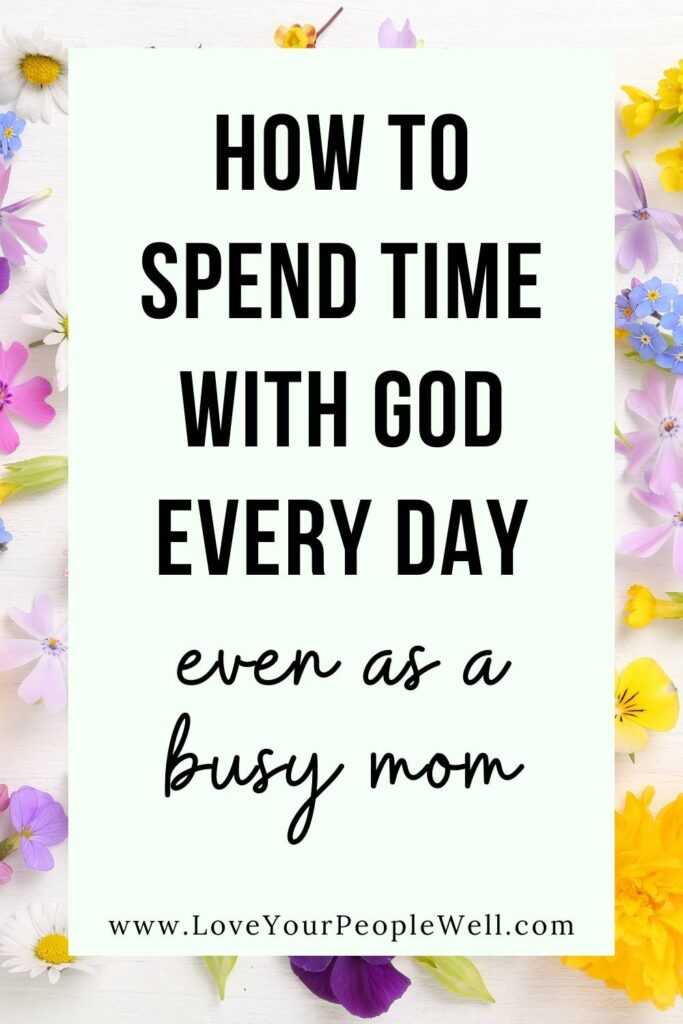 Pin for blogpost titled Mom Hacks For Getting A Devotional Time On The Regular