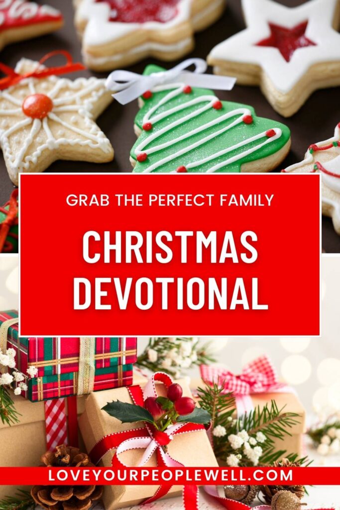 Pinterest pin for Christmas devotionals for families - a set of 3 devotionals for Advent and Christmas